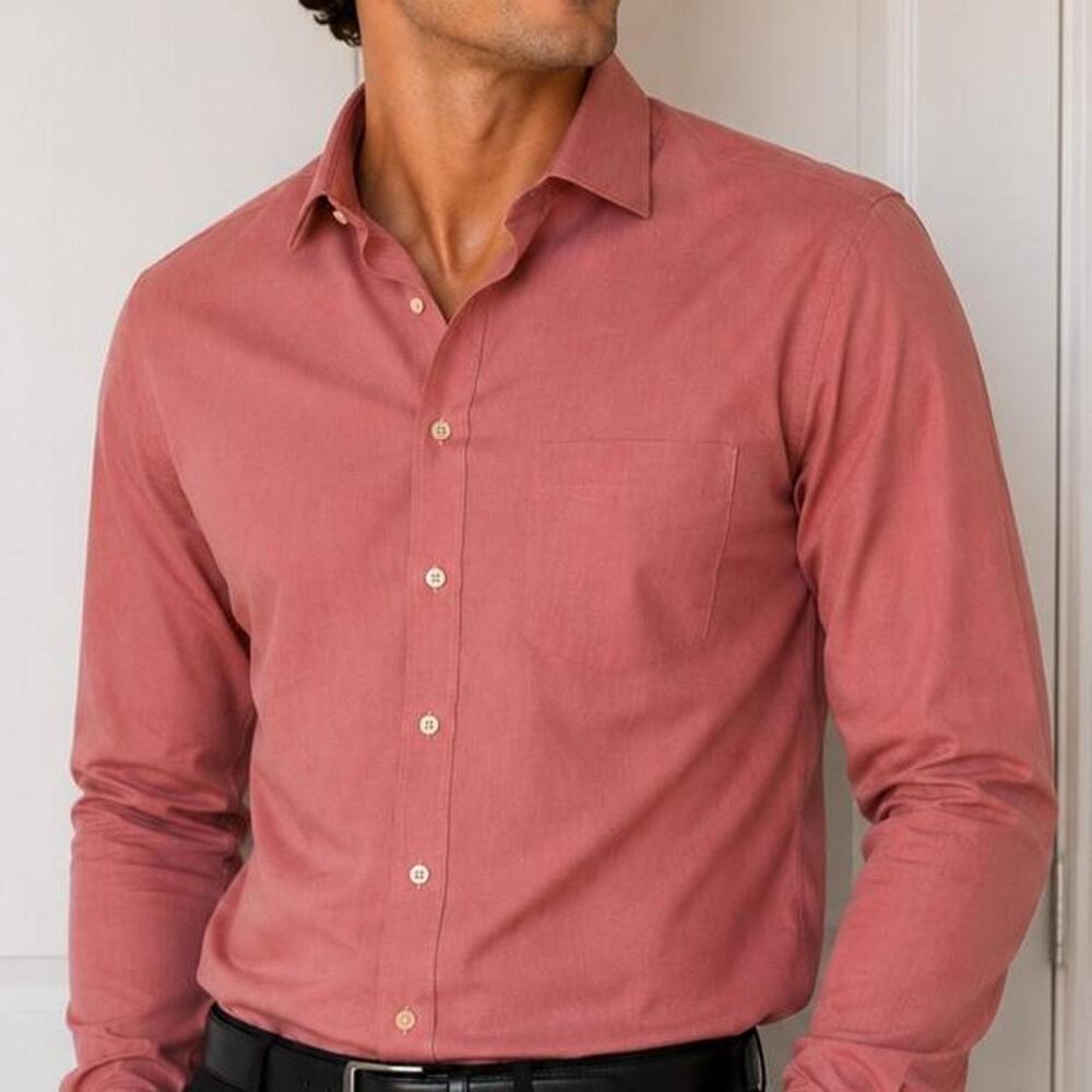 Merona pink dress shirt size